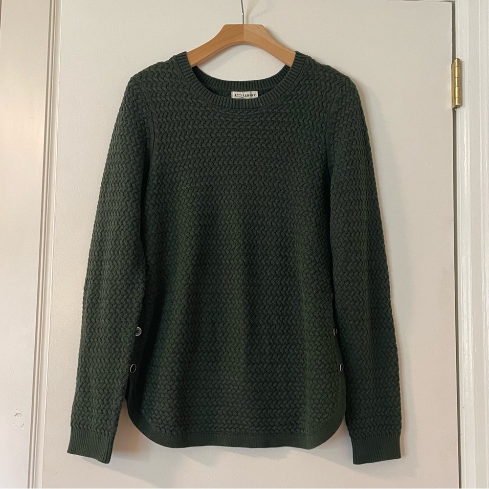 Artisan Ny Dark Green Knit Sweater